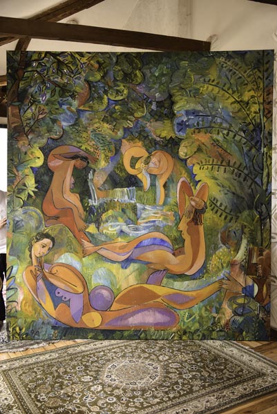 Bañistas, 215 x 250 cm 